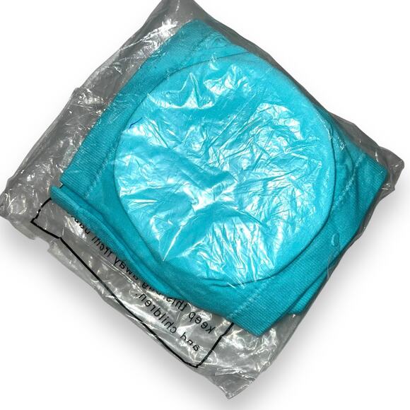 Womens Bandeau Strapless Bra Removeable Padding Stretchy Teal Blue XXL - Picture 7 of 7